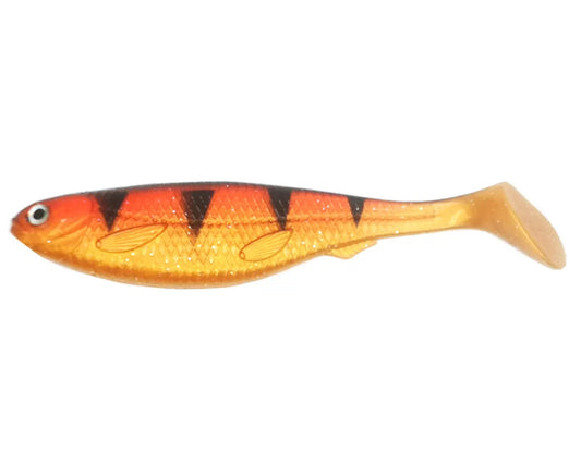 Shads Lures 8 Inch Paddle Shad Fire Tiger